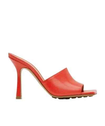 BOTTEGA VENETA LOGO HIGH-HEELED SANDALS