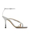 Bottega Veneta Stretch 90 Square-toe Leather Sandals In White