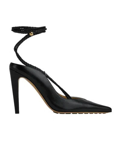 Bottega Veneta Logo High Heels In Black