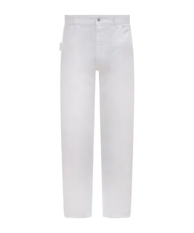 Bottega Veneta Logo Jeans In White