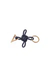 Bottega Veneta Triangle Keyring Knot Detail In Black