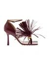 Bottega Veneta Woman Sandals Burgundy Size 10 Soft Leather In Red