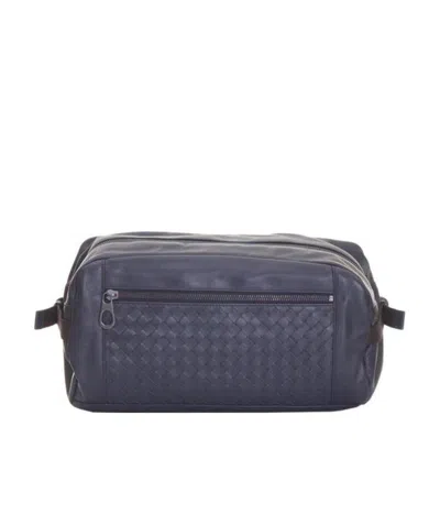 Bottega Veneta Logo Large Waist Pack In Blue