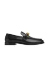 Bottega Veneta Astaire Knot Plaque Leather Loafers In Black