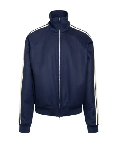 Bottega Veneta Zip-up Track Jacket In Blue