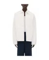 Bottega Veneta Logo Padded Casual Jacket In White