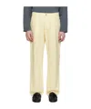 Bottega Veneta Yellow Wide-leg Jeans In Yellow