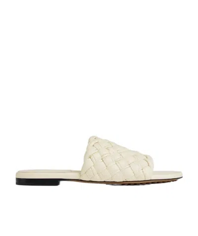 Bottega Veneta Leather Mules In White