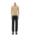 Bottega Veneta Logo Polo Shirt In Black