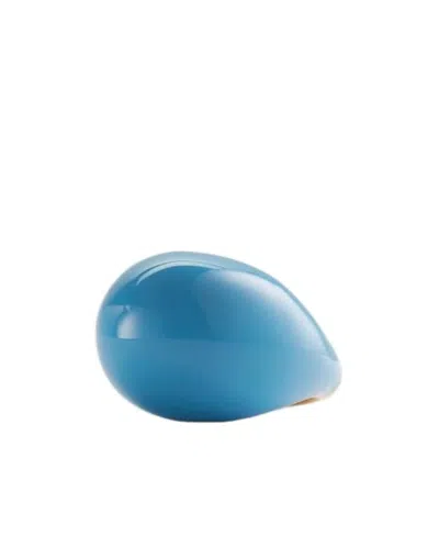 Bottega Veneta Logo Ring In Blue