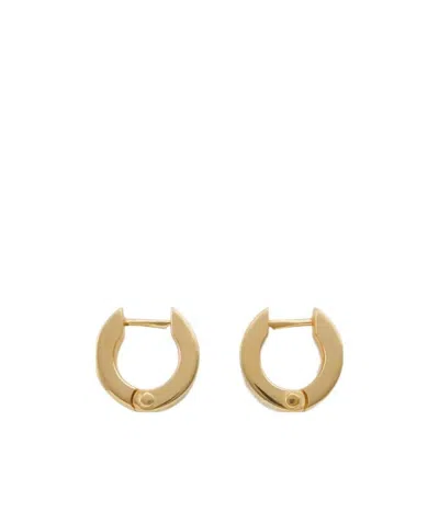 Bottega Veneta Logo Ring Earrings In Nude