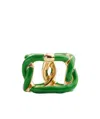 Bottega Veneta Women Chains Ring In Green
