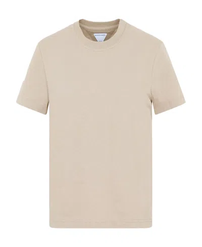 Bottega Veneta Logo Short-sleeved T-shirt In Nude