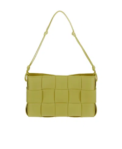Bottega Veneta Logo Shoulder Bag In Green