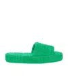 Bottega Veneta 35mm Resort Terrycloth Slides In Green