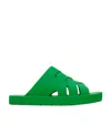 Bottega Veneta Parakeet Crossover Strap Slides In Green