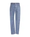 Bottega Veneta Logo Straight Jeans In Blue