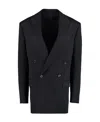 Bottega Veneta Women's Double-breasted Wool Blazer In Black