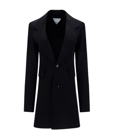 Bottega Veneta Logo Suit Jacket In Black