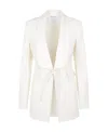 Bottega Veneta Logo Suit Jacket In White