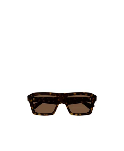Bottega Veneta Logo Sunglasses In Black