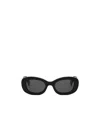 Bottega Veneta Logo Sunglasses In Black