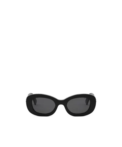 Bottega Veneta Logo Sunglasses In Black