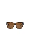 Bottega Veneta Logo Sunglasses In Brown
