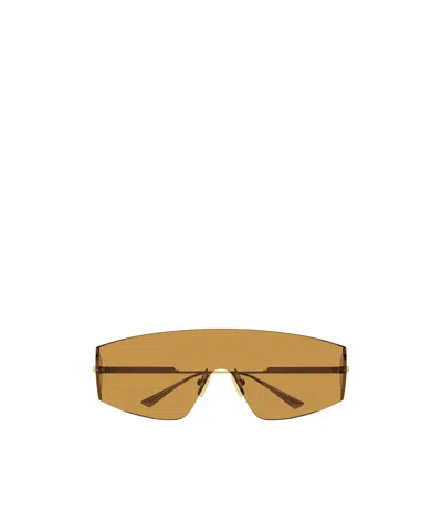 Bottega Veneta Logo Sunglasses In Brown