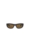 Bottega Veneta Logo Sunglasses In Brown