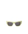 Bottega Veneta Logo Sunglasses In Gray