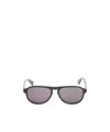 Bottega Veneta Bombe Shield Sunglasses In Gray