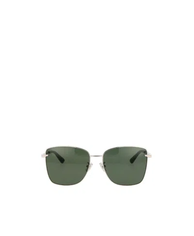 Bottega Veneta Logo Sunglasses In Green