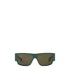 Bottega Veneta Square Sunglasses In Green