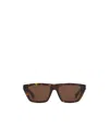 Bottega Veneta Eyewear Square Frame Sunglasses In Green