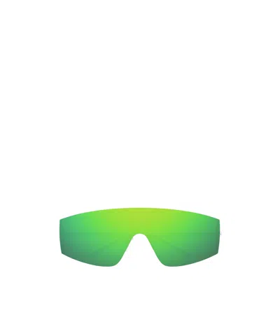 Bottega Veneta Logo Sunglasses In Green