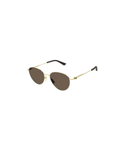 Bottega Veneta Logo Sunglasses In Green