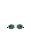 Bottega Veneta Logo Sunglasses In Green
