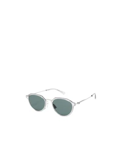 Bottega Veneta Logo Sunglasses In Green