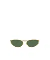 Bottega Veneta Eyewear Cat Eye Frame Sunglasses In Green
