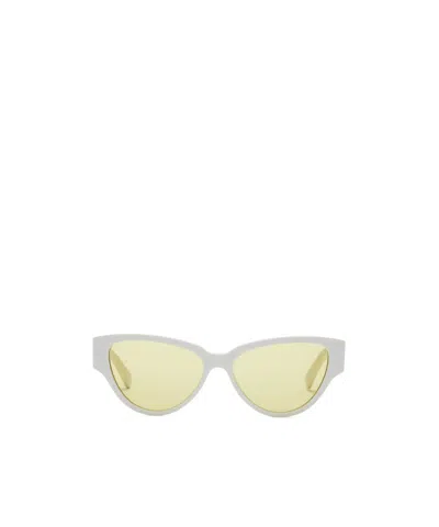 Bottega Veneta Logo Sunglasses In Nude