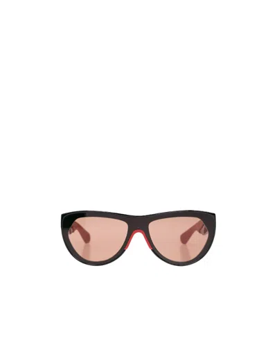 Bottega Veneta Logo Sunglasses In Pink