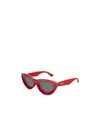 Bottega Veneta Ribbon Plastic Cat-eye Sunglasses In Red