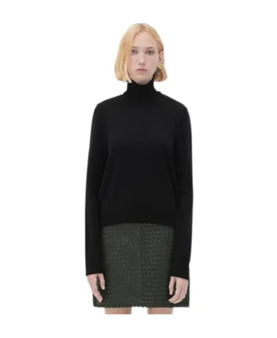 Bottega Veneta Logo Sweater In Black