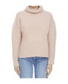 Bottega Veneta Beige Wool Sweater With Ribbed Motif In Nude