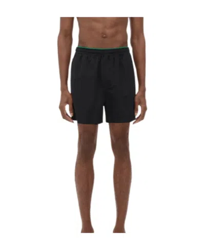 Bottega Veneta Logo Swimming Trunks In Black