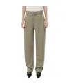 Bottega Veneta Logo Tapered Trousers Leg Trousers In Gray