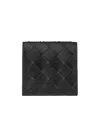 Bottega Veneta Logo Wallet In Black