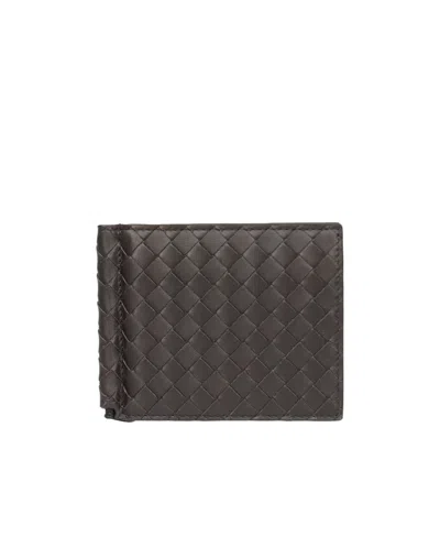 Bottega Veneta Logo Wallet In Black