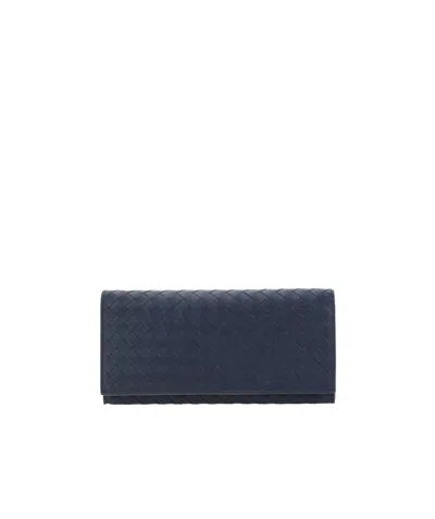 Bottega Veneta Logo Wallet In Black